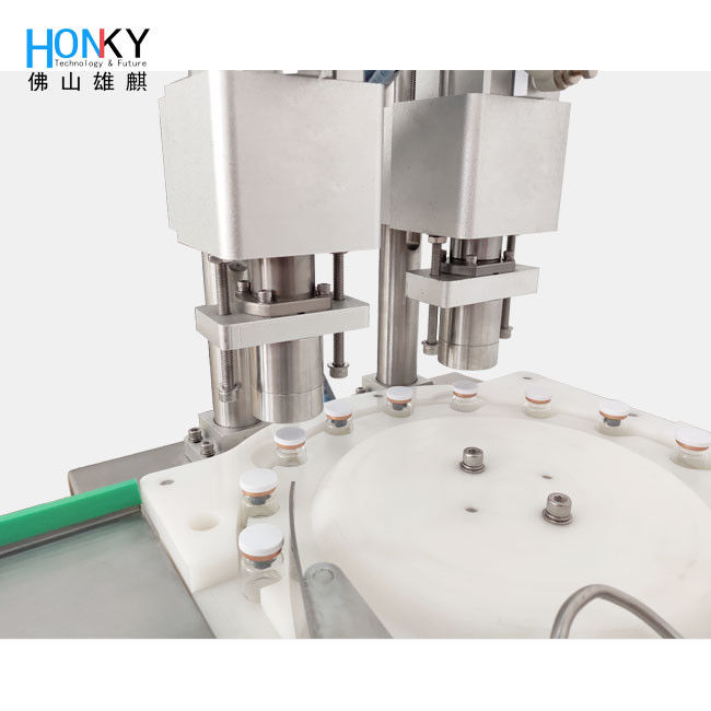 স্বয়ংক্রিয় ভলিউল ক্যাপিং মেশিন ডাবল হেড এবং গ্লাস ভলিউল সিলিং জন্য 3600 BPH সঙ্গে