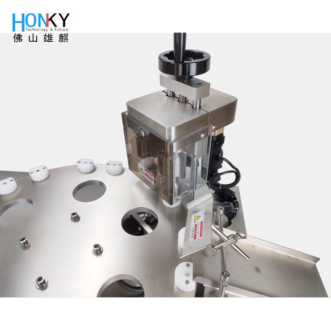 সেমি-অটো ছোট বোতল তরল ভর্তি এবং ক্যাপিং মেশিন ছোট বোতল টিউব প্যাকিং জন্য ডুয়াল চ্যানেল সিস্টেম সঙ্গে প্রসাধনী শিল্প