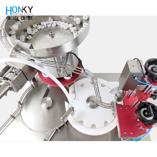 স্টেইনলেস স্টিলের প্রয়োজনীয় তেল ভর্তি মেশিন 2-25 মিলি ক্যাপাসিটি এবং সুনির্দিষ্ট অটোমেশনের জন্য পিএলসি নিয়ন্ত্রণ ব্যবস্থা