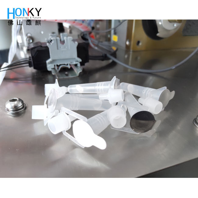 নমুনা টিউবের জন্য স্বয়ংক্রিয় ভাইরাস নমুনা সংগ্রহ টিউব রিএজেন্ট ভর্তি এবং সিলিং মেশিন, ফয়েল সিলিং সিস্টেম সহ উচ্চ গতিতে প্যাকিং