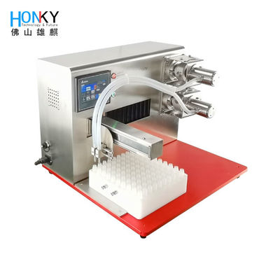 220V 50Hz সম্পূর্ণ স্বয়ংক্রিয় ভ্যাপ তেল তরল ভরাট মেশিন 60-80 বোতল / মিনিট গতি