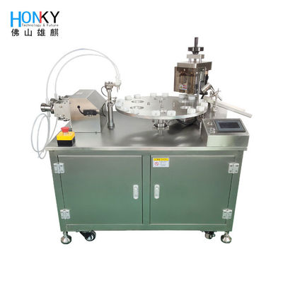 এসেনশিয়াল অয়েল ক্যাপিংয়ের জন্য 6ml গ্লাস ভায়াল ডেস্কটপ ফিলিং মেশিন