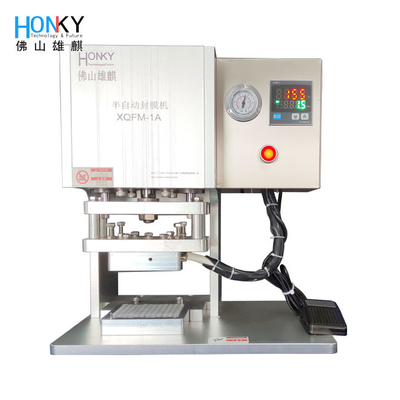 নিষ্কাশন বোতল ফয়েল রিএজেন্ট বোতল sealing জন্য আধা স্বয়ংক্রিয় ক্যাপিং মেশিন